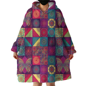 Floor Tiles SWLF2033 Hoodie Wearable Blanket