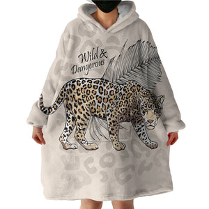 Wild & Dangerous Cheetah SWLF2518 Hoodie Wearable Blanket