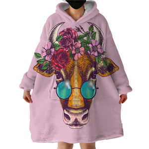 Miss Moo SWLF0454 Hoodie Wearable Blanket