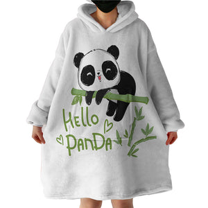 Hello Panda SWLF2384 Hoodie Wearable Blanket