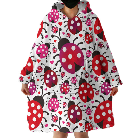 Image of Ladybugs SWLF1185 Hoodie Wearable Blanket