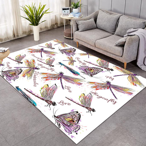 Image of A Flight Of Dragonflies SW0857 Rug