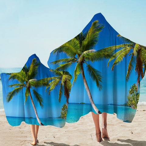 Image of Tropical Escape Hooded Towel - Beddingify