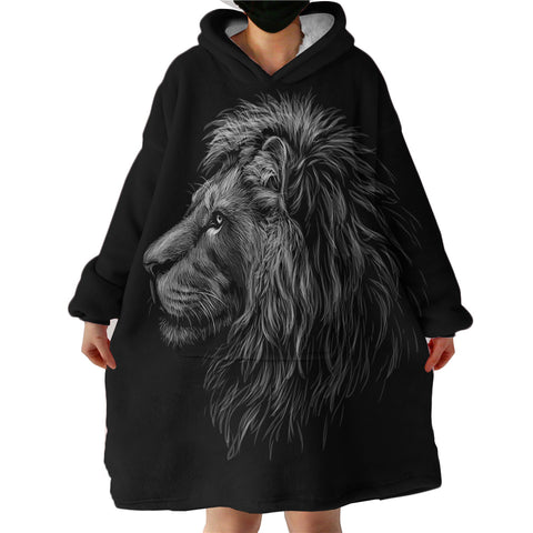 Image of B&W Lion SWLF2492 Hoodie Wearable Blanket