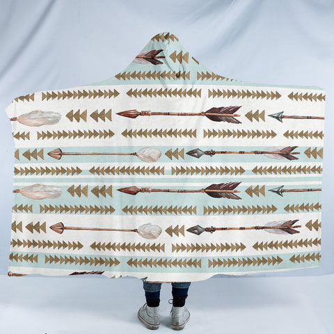 Image of Tribal Arrows SW0837 Hooded Blanket