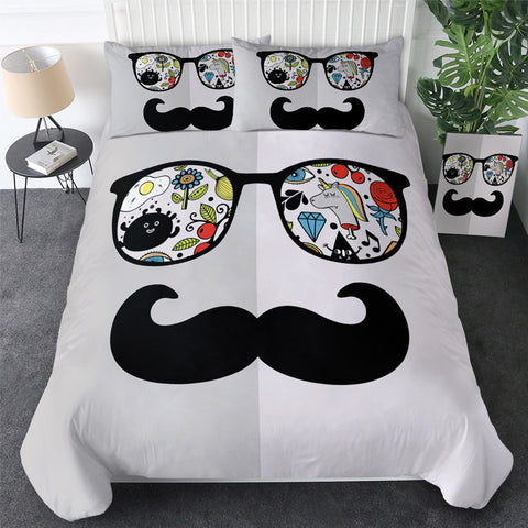 Image of Disguise Glasses & Mustache Bedding Set - Beddingify