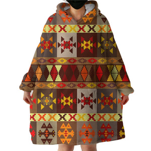 Floor Tiles Patterns SWLF2776 Hoodie Wearable Blanket