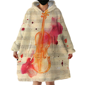 Fiery Violin SWLF1382 Hoodie Wearable Blanket