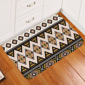 Geometric Decoration Brown Door Mat