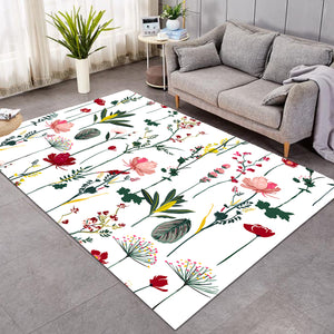 Pretty Plants White SW0649 Rug