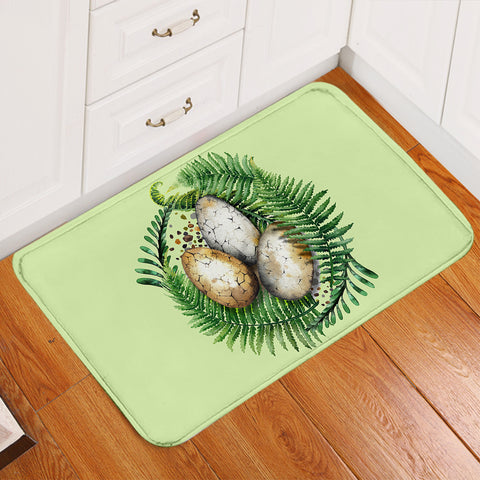 Image of Dino Eggs Fern Door Mat