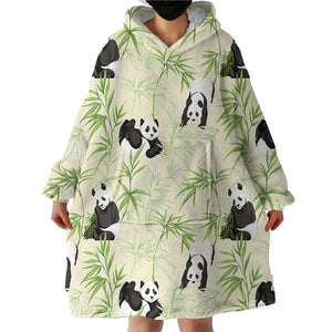 Bamboo Panda SWLF0306 Hoodie Wearable Blanket