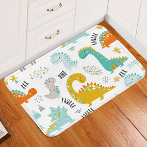 Cartooned Dinos RRR Door Mat