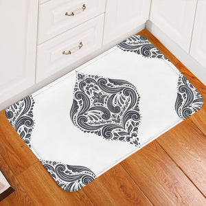 Symmetrical Swirl Style Door Mat