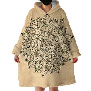 Mandala Flower SWLF1619 Hoodie Wearable Blanket