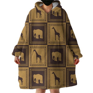 Animal Boxes SWLF2053 Hoodie Wearable Blanket