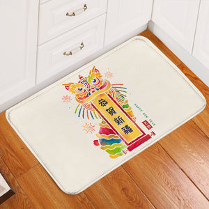 Happy Lunar New Year Kylin Door Mat