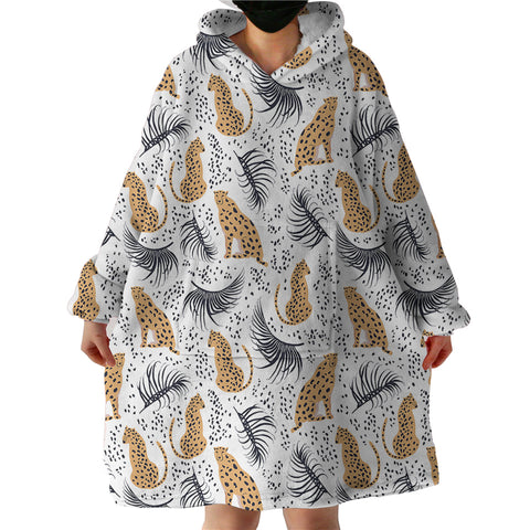 Image of Leopard SWLF2512 Hoodie Wearable Blanket