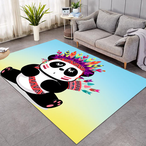 Image of Tribal Panda Cub SW0476 Rug