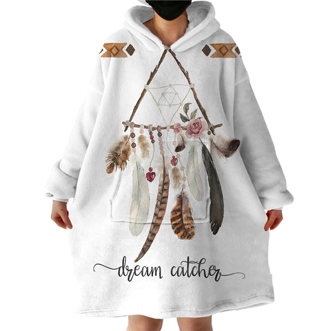Image of Triangle Dream Catcher SWLF0865 Hoodie Wearable Blanket