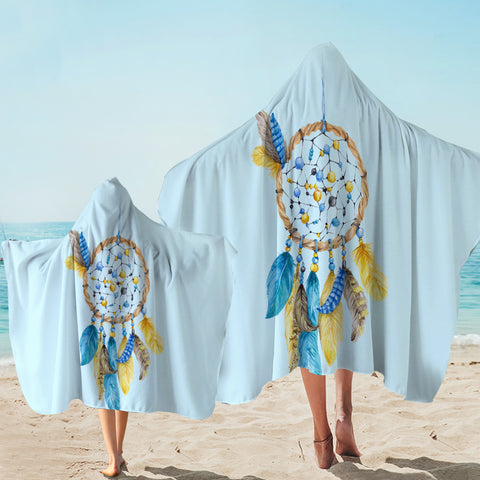 Image of Beads Dream Catcher Mint Hooded Towel