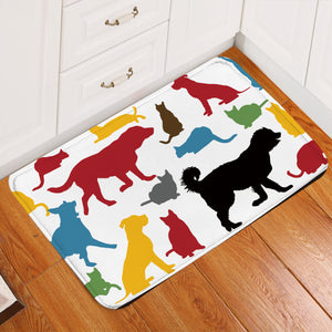 Animal Colored Shadows Door Mat