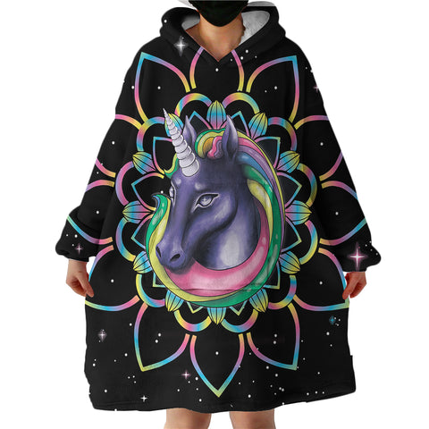 Image of Dark Unicorn SWLF0064 Hoodie Wearable Blanket