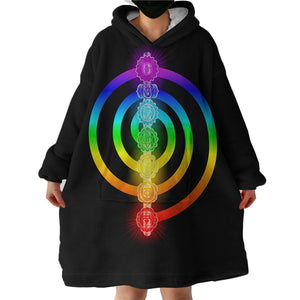 Chakras SWLF2396 Hoodie Wearable Blanket