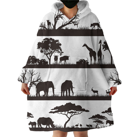 Image of Africa Scenery SWLF0014 Hoodie Wearable Blanket