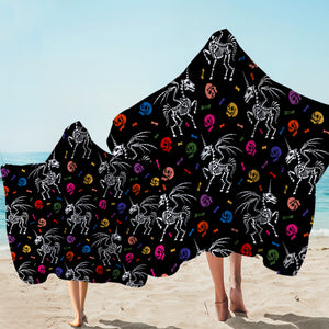 Horned Dragon Boney Hooded Towel