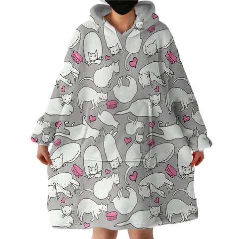 Image of Cat's Thing SWLF0076 Hoodie Wearable Blanket