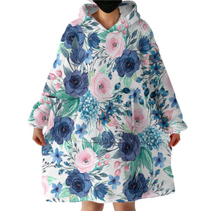 Roses SWLF1195 Hoodie Wearable Blanket