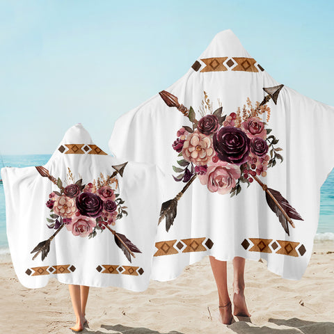 Image of Arroses White Hooded Towel