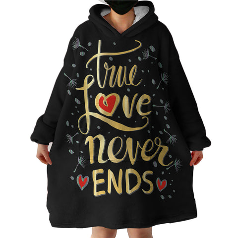 Image of True Love Never Ends SWLF2072 Hoodie Wearable Blanket