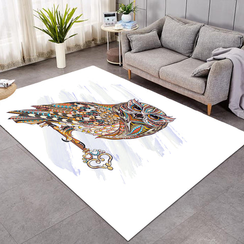 Image of Designed Patterns Owl White SW0091 Rug