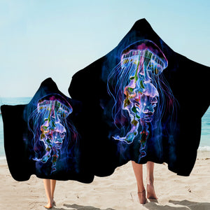 Exotic Jellyfish DKHLS229 Hooded Towel