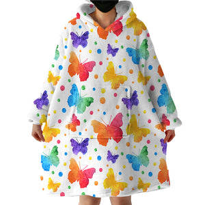 Butterflies SWLF1842 Hoodie Wearable Blanket