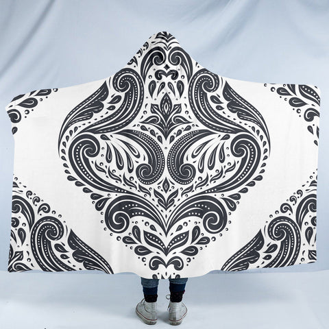 Image of Swirl Decoration SW1498 Hooded Blanket