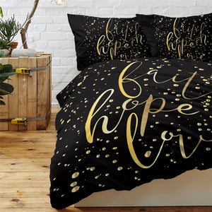 Faith Hope Love Bedding Set - Beddingify