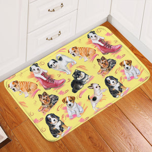 Cute Pets Yellow Door Mat