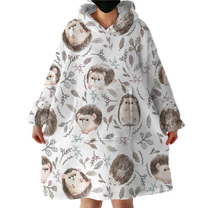 Hedgehog SWLF1115 Hoodie Wearable Blanket