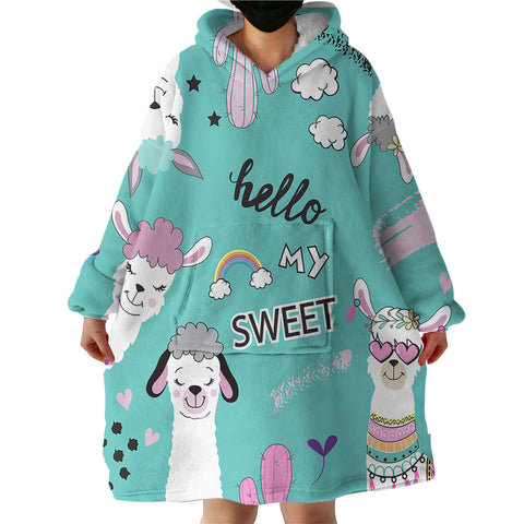 Image of Sweet Llama SWLF1665 Hoodie Wearable Blanket