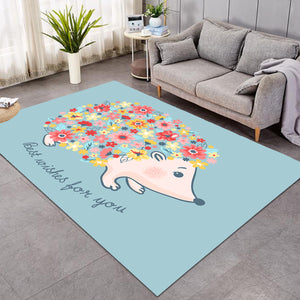 Hedgehog Wish Card SW1620 Rug