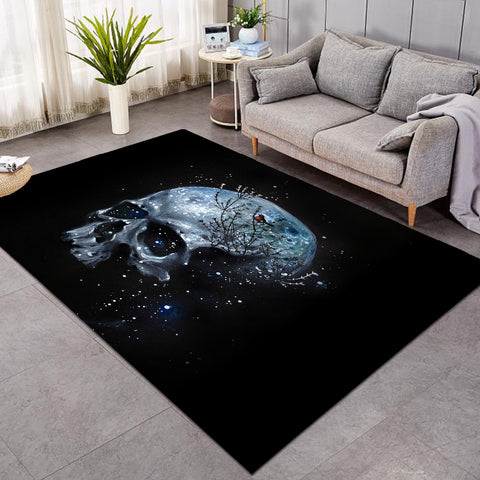 Image of Skull Sprinkle Snow SW0991 Rug