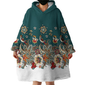 Exotic Flora SWLF2175 Hoodie Wearable Blanket