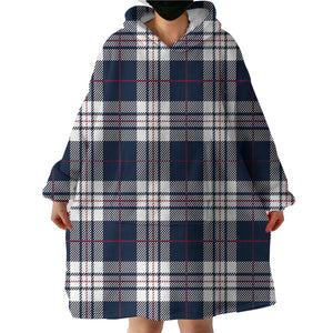 Plaid Patterns SWLF2167 Hoodie Wearable Blanket