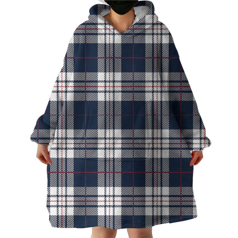 Image of Plaid Patterns SWLF2167 Hoodie Wearable Blanket