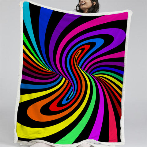 Image of Hypnotic Colors BLMT3054 Sherpa Fleece Blanket