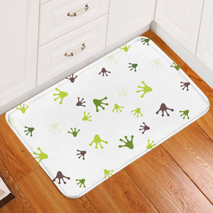 Frog Footprints Door Mat