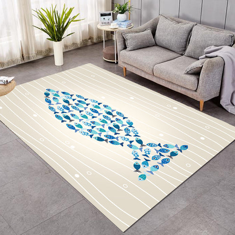 Image of Fish Puzzle SW2191 Rug